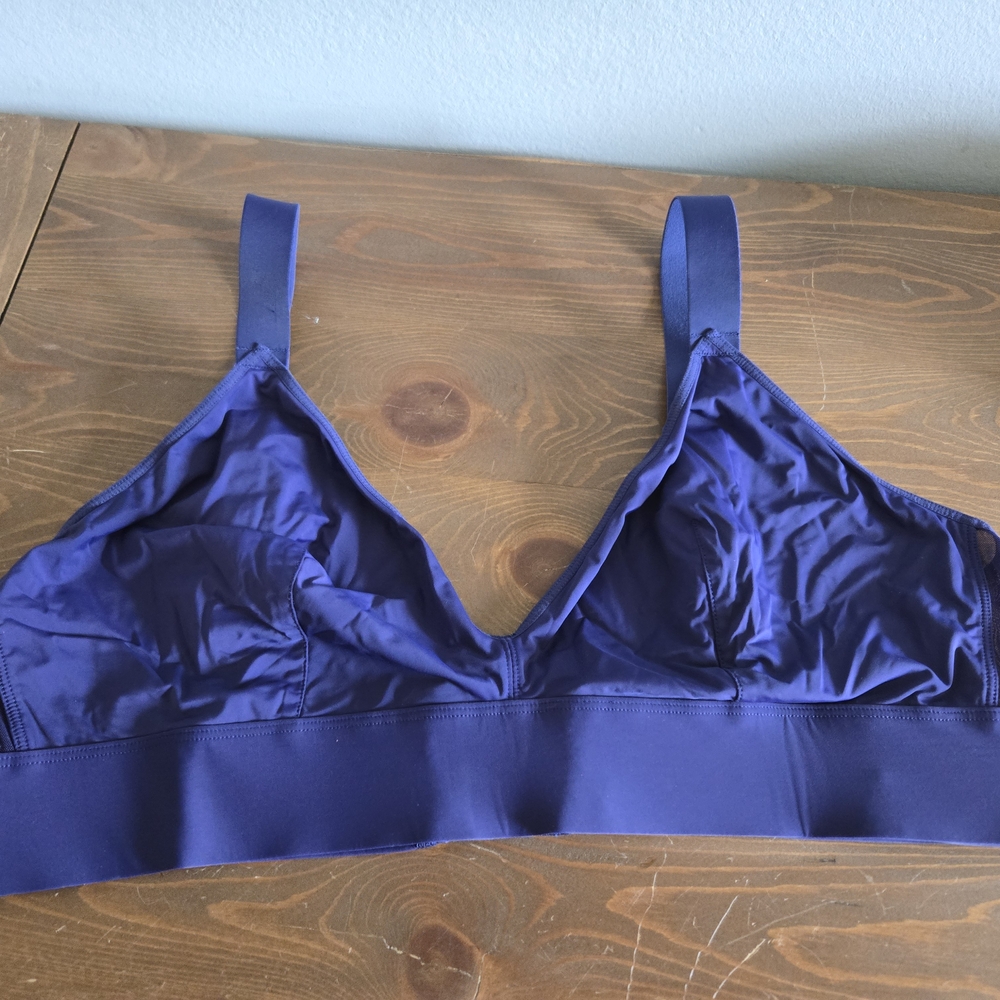 Parade Plus-Size Women's Blue Lightweight Bra 2X